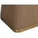 Bronwyn 48 X 29.75 inch Cream / Cognac Dining Table